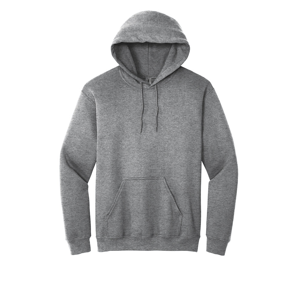 Gildan® - Heavy Blend™ Hooded Sweatshirt (Color: Black, Grey, Brown, White) 18500 (Embroidery)