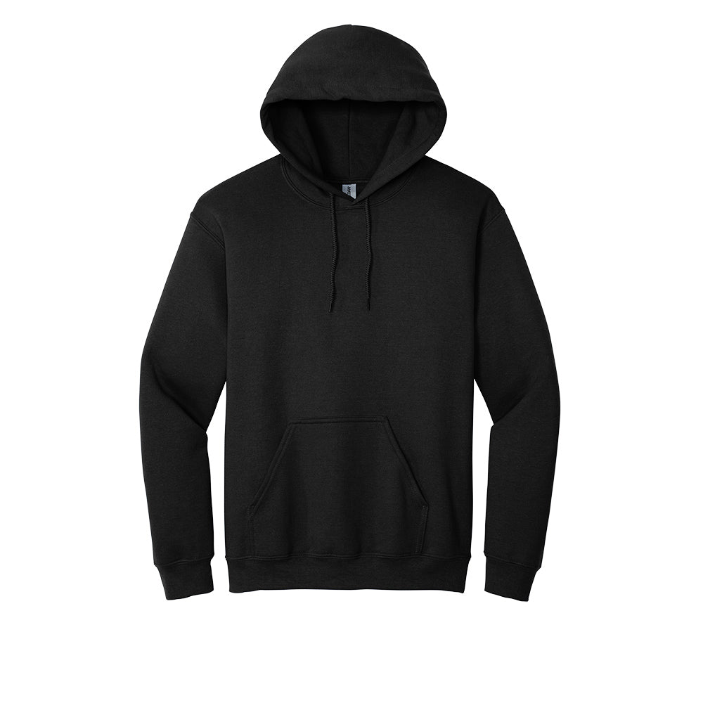Gildan® - Heavy Blend™ Hooded Sweatshirt (Color: Black, Grey, Brown, White) 18500 (Embroidery)