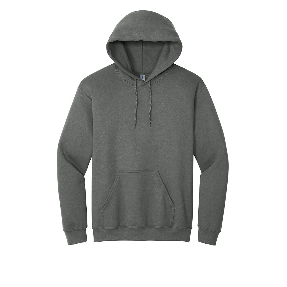 Gildan® - Heavy Blend™ Hooded Sweatshirt (Color: Black, Grey, Brown, White) 18500 (Embroidery)