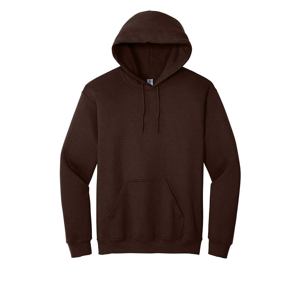 Gildan® - Heavy Blend™ Hooded Sweatshirt (Color: Black, Grey, Brown, White) 18500 (Embroidery)