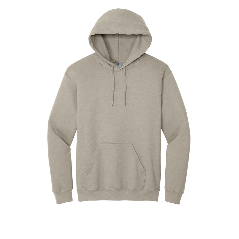 Gildan® - Heavy Blend™ Hooded Sweatshirt (Color: Black, Grey, Brown, White) 18500 (Embroidery)