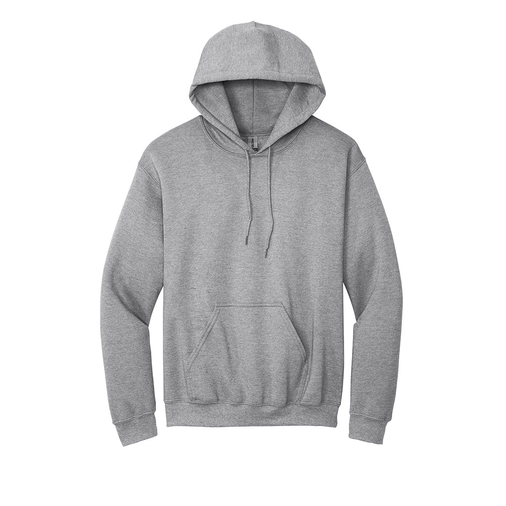 Gildan® - Heavy Blend™ Hooded Sweatshirt (Color: Black, Grey, Brown, White) 18500 (Embroidery)