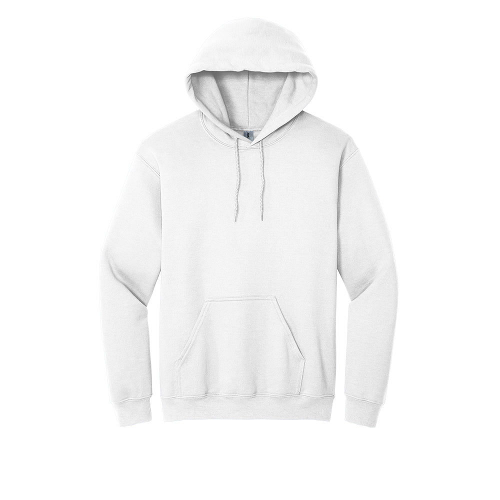 Gildan® - Heavy Blend™ Hooded Sweatshirt (Color: Black, Grey, Brown, White) 18500 (Embroidery)