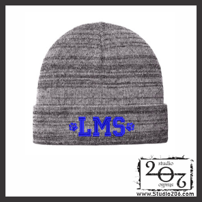 Knit Cuff Beanie - LMS (Embroidered) C939