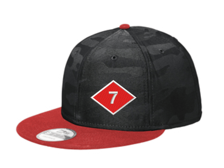 NMCB Beep Logo - New Era Camo Flat Bill Snapback Cap NE407