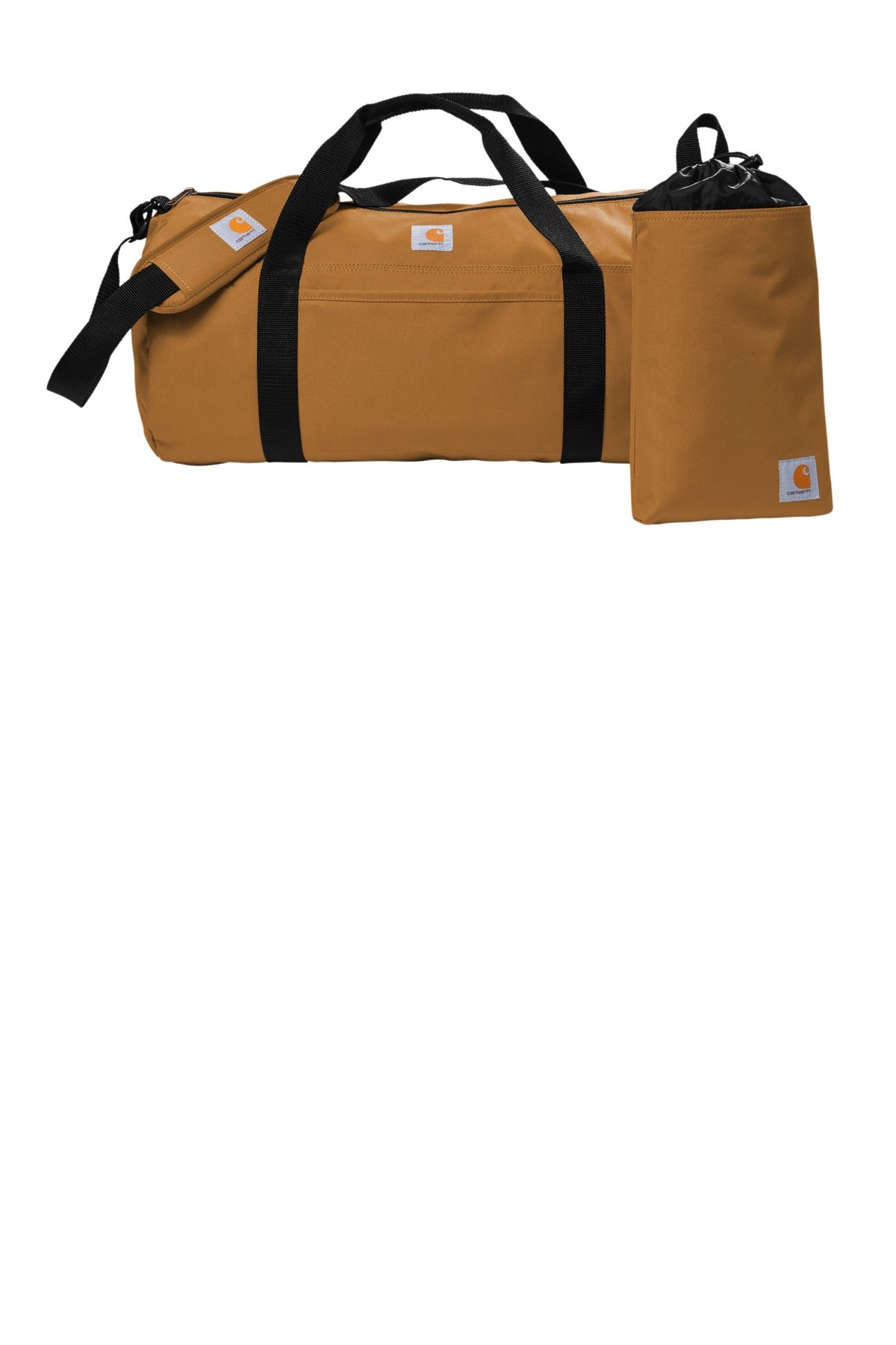 Carhartt Canvas Packable Duffel with Pouch. CT89105112 (Embroidery)