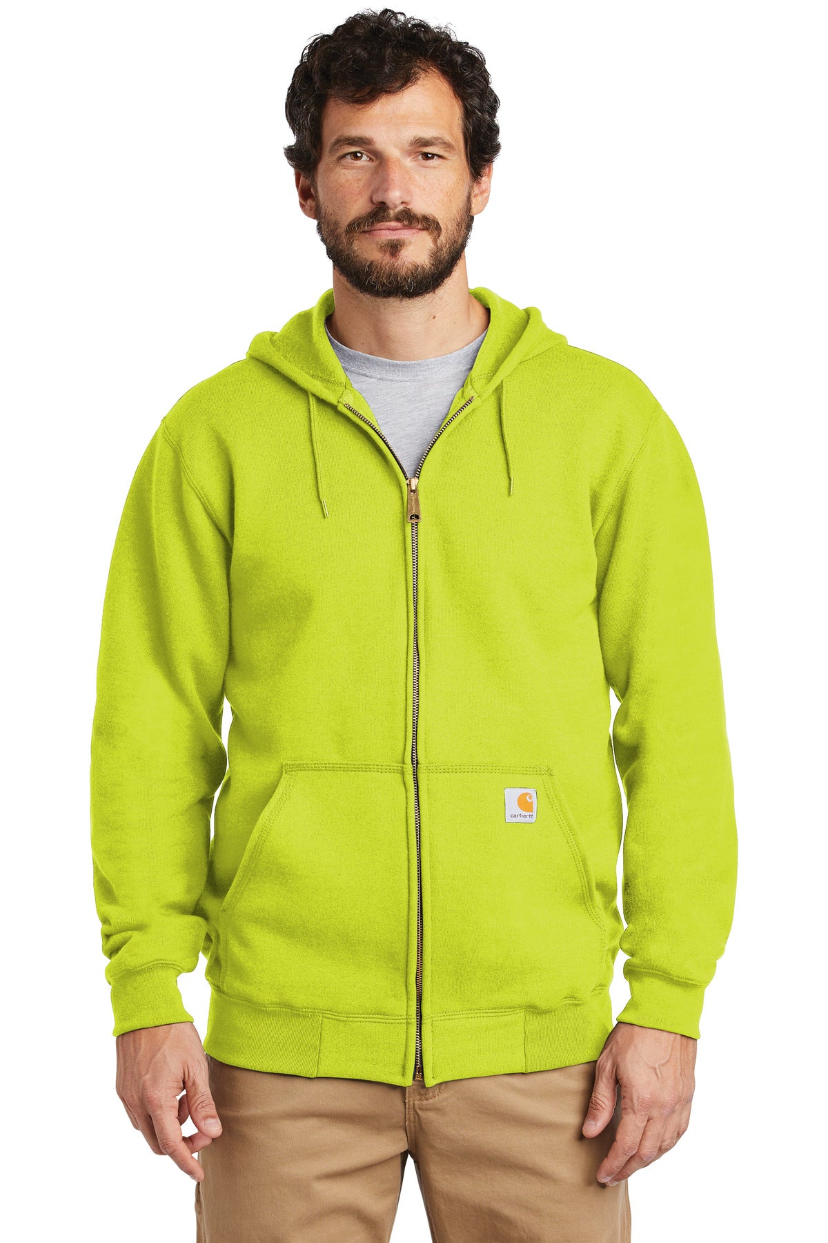 Carhartt Midweight Hooded Zip-Front Sweatshirt. CTK122 (Embroidery)
