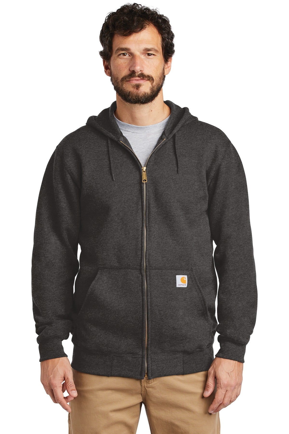 Carhartt Midweight Hooded Zip-Front Sweatshirt. CTK122 (Embroidery)