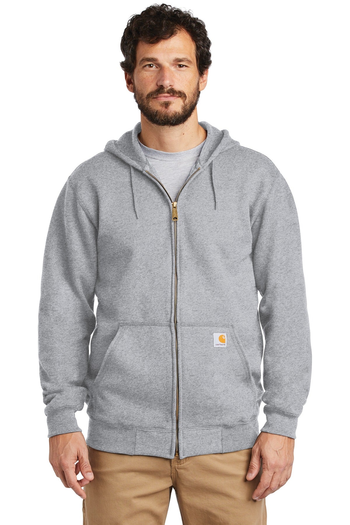 Carhartt Midweight Hooded Zip-Front Sweatshirt. CTK122 (Embroidery)