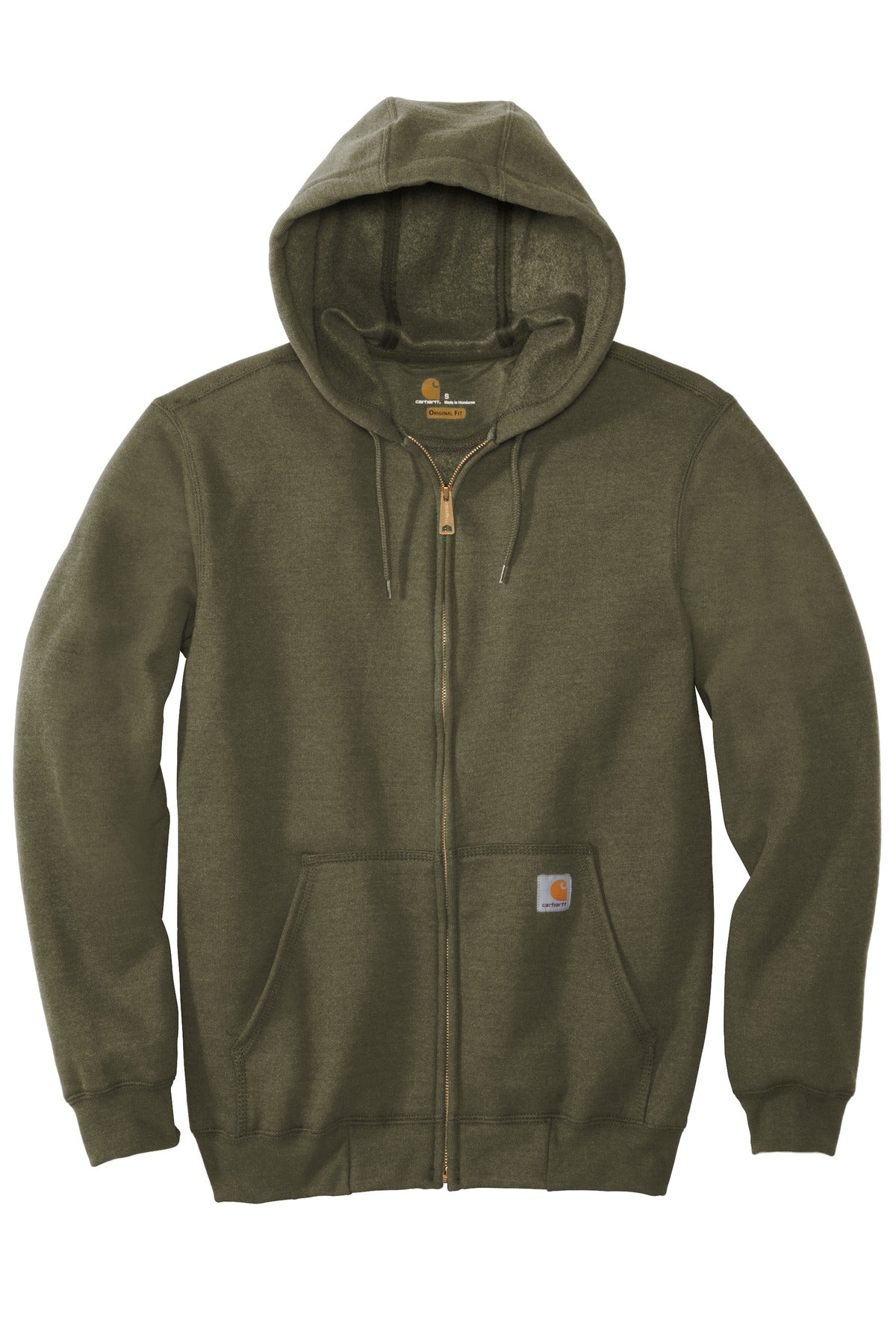 Carhartt Midweight Hooded Zip-Front Sweatshirt. CTK122 (Embroidery)