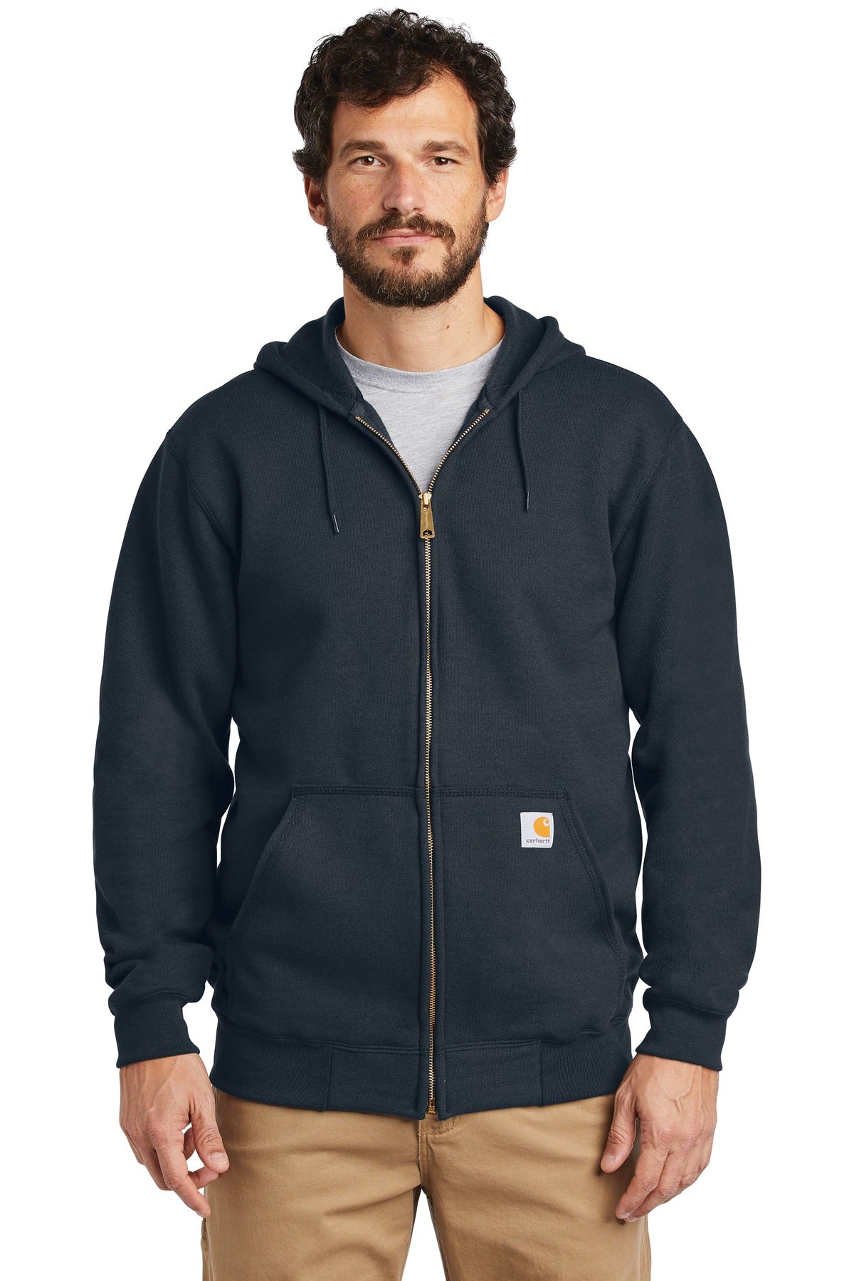 Carhartt Midweight Hooded Zip-Front Sweatshirt. CTK122 (Embroidery)