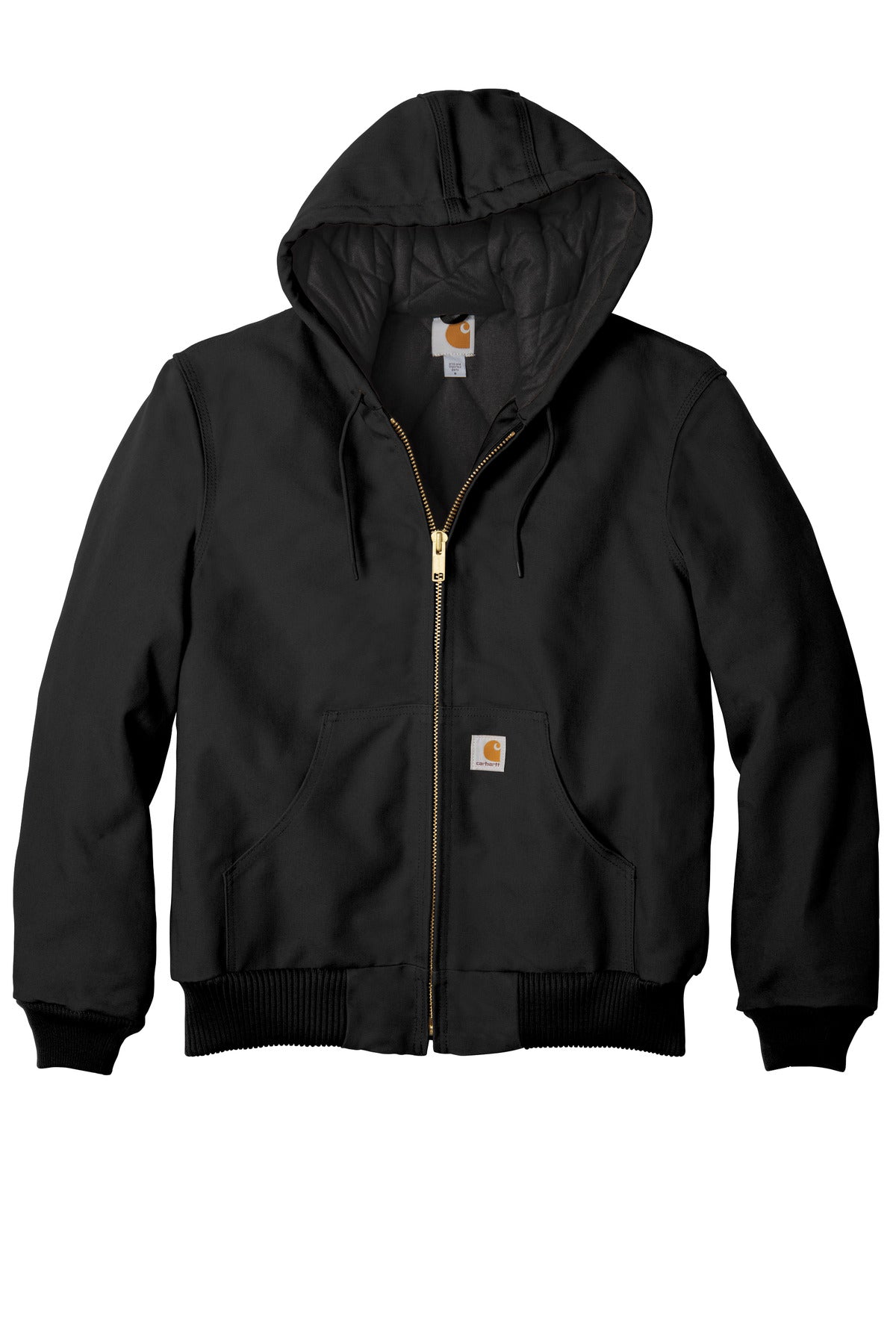 Carhartt Quilted-Flannel-Lined Duck Active Jac. CTSJ140 (Ink)