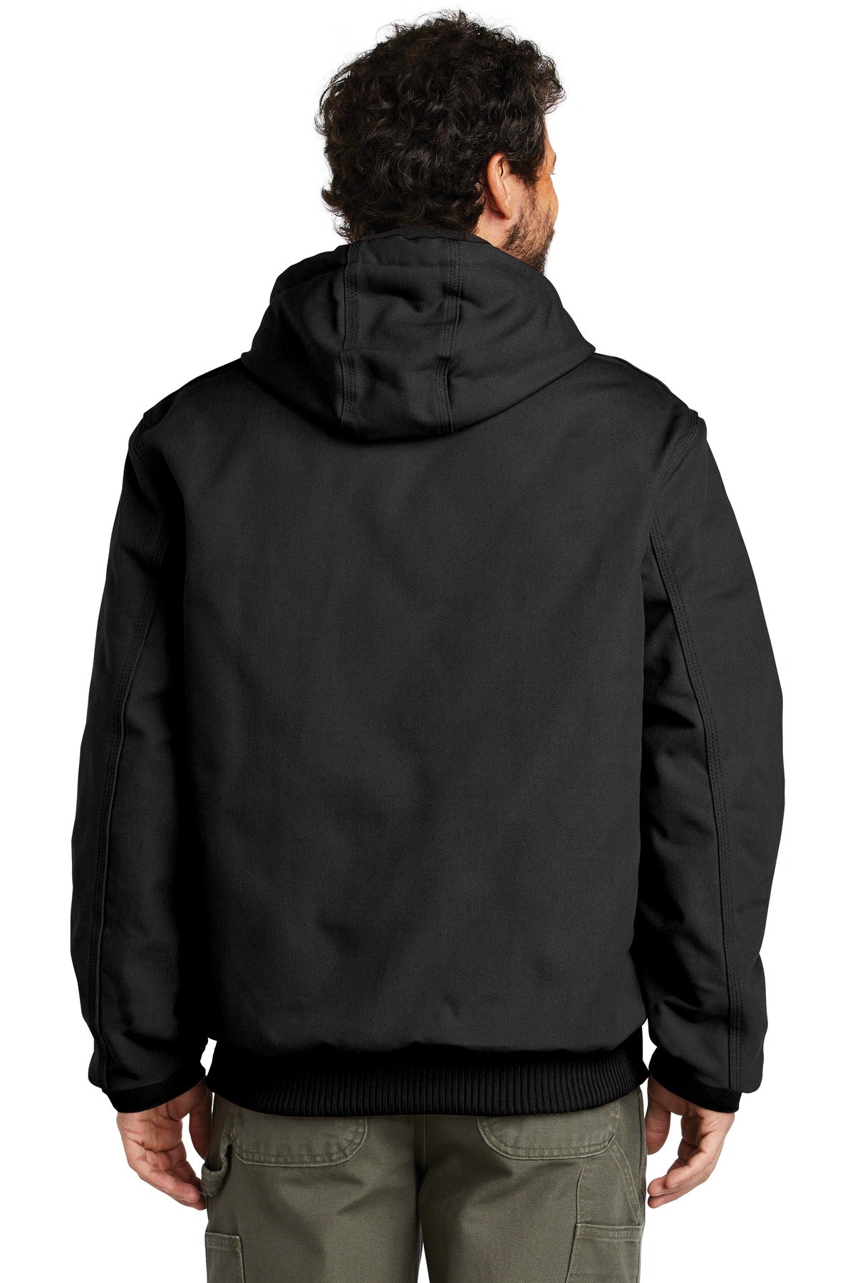 Carhartt Quilted-Flannel-Lined Duck Active Jac. CTSJ140 (Ink)