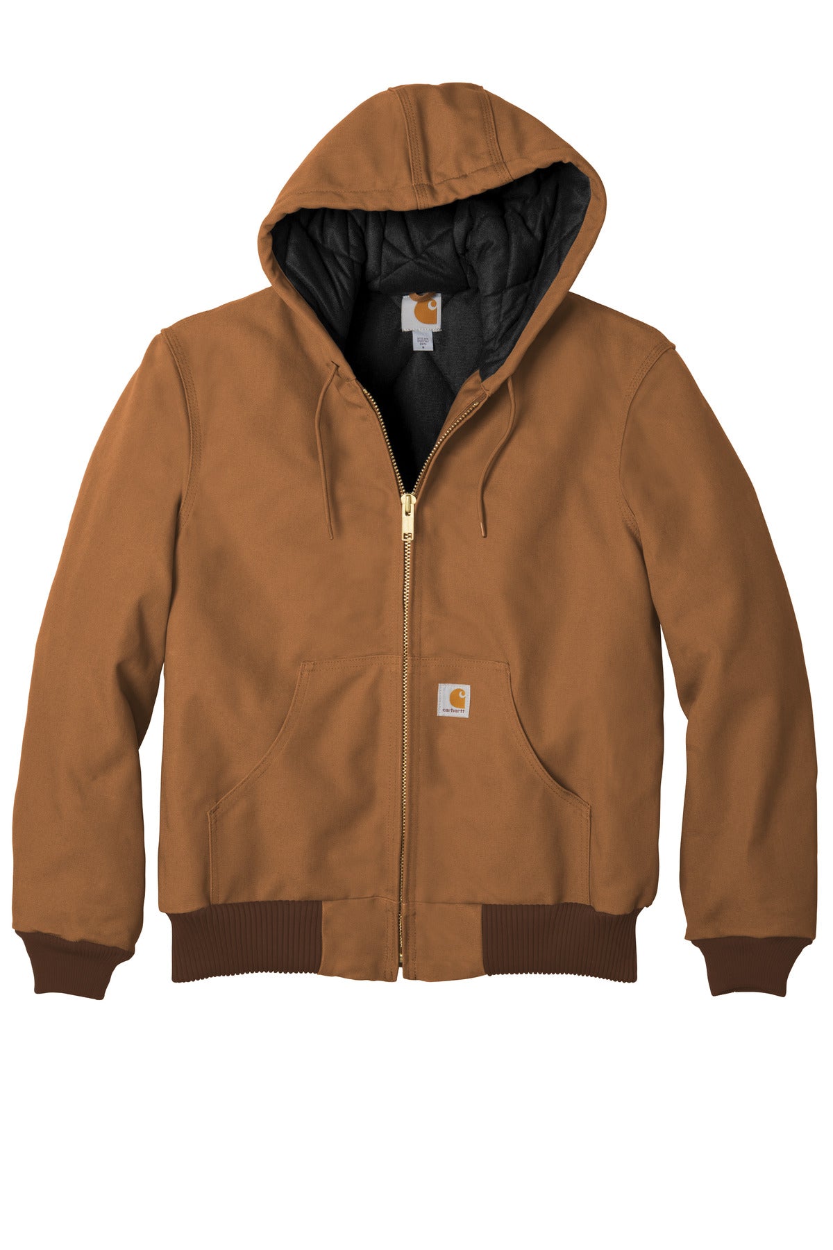 Carhartt Quilted-Flannel-Lined Duck Active Jac. CTSJ140 (Ink)