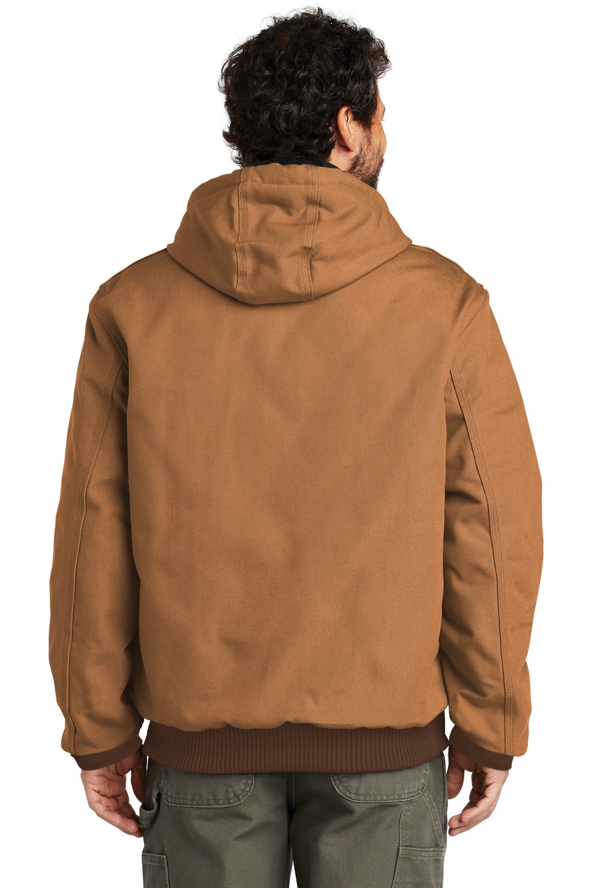 Carhartt Quilted-Flannel-Lined Duck Active Jac. CTSJ140 (Ink)