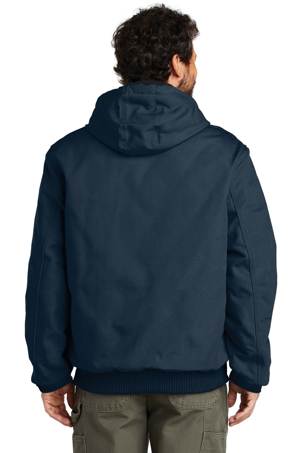 Carhartt Quilted-Flannel-Lined Duck Active Jac. CTSJ140 (Ink)