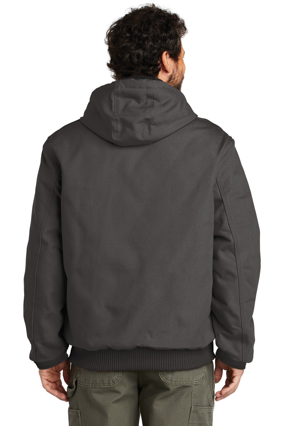 Carhartt Quilted-Flannel-Lined Duck Active Jac. CTSJ140 (Ink)