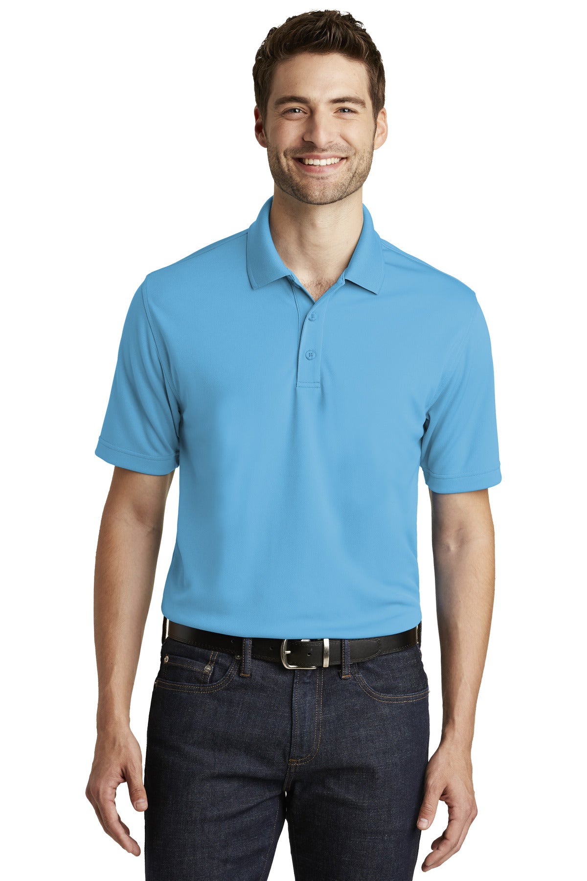 Port Authority Dry Zone UV Micro-Mesh Polo. (Light Colors) K110 (Ink)