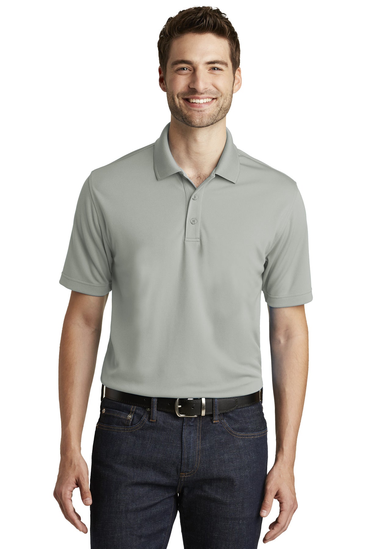 Port Authority Dry Zone UV Micro-Mesh Polo. (Light Colors) K110 (Ink)