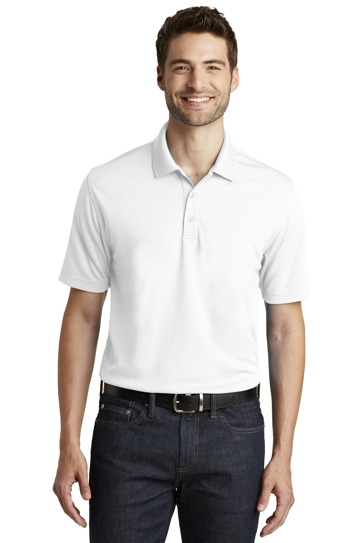 Port Authority Dry Zone UV Micro-Mesh Polo. (Light Colors) K110 (Ink)