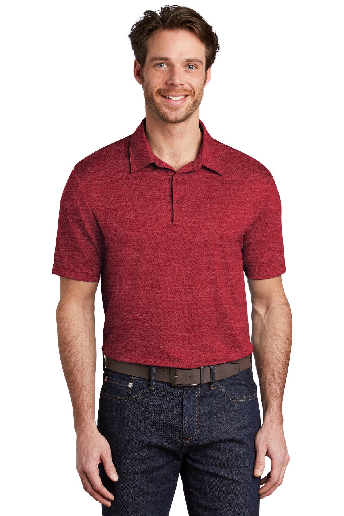 Port Authority Stretch Heather Polo K583 (Ink)