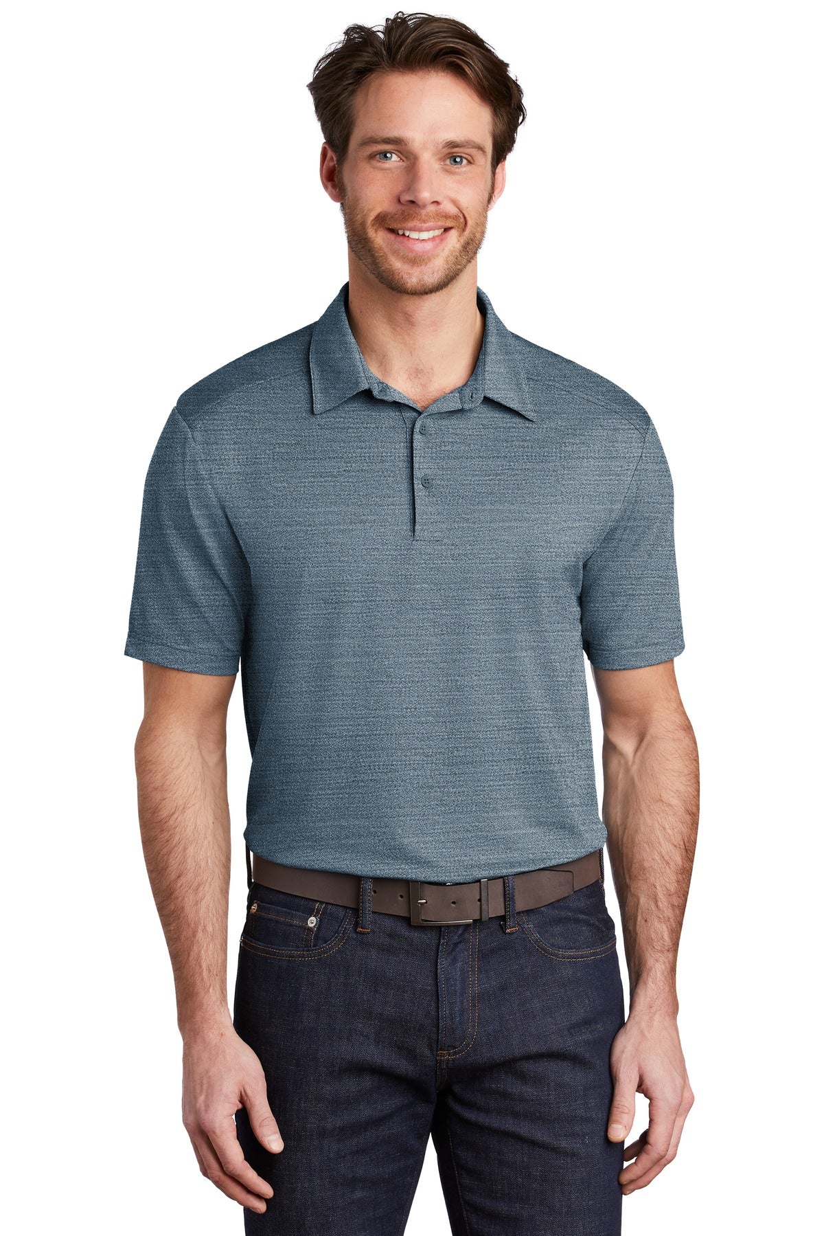 Port Authority Stretch Heather Polo K583 (Ink)