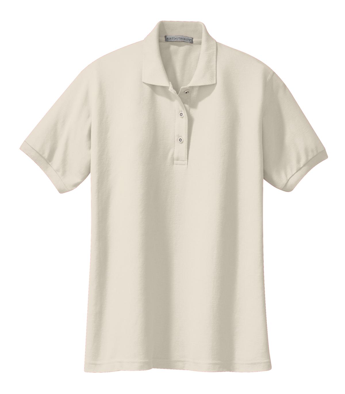 Port Authority® Ladies Silk Touch™ Polo (Colors: Black, White, Grey, Red) L500