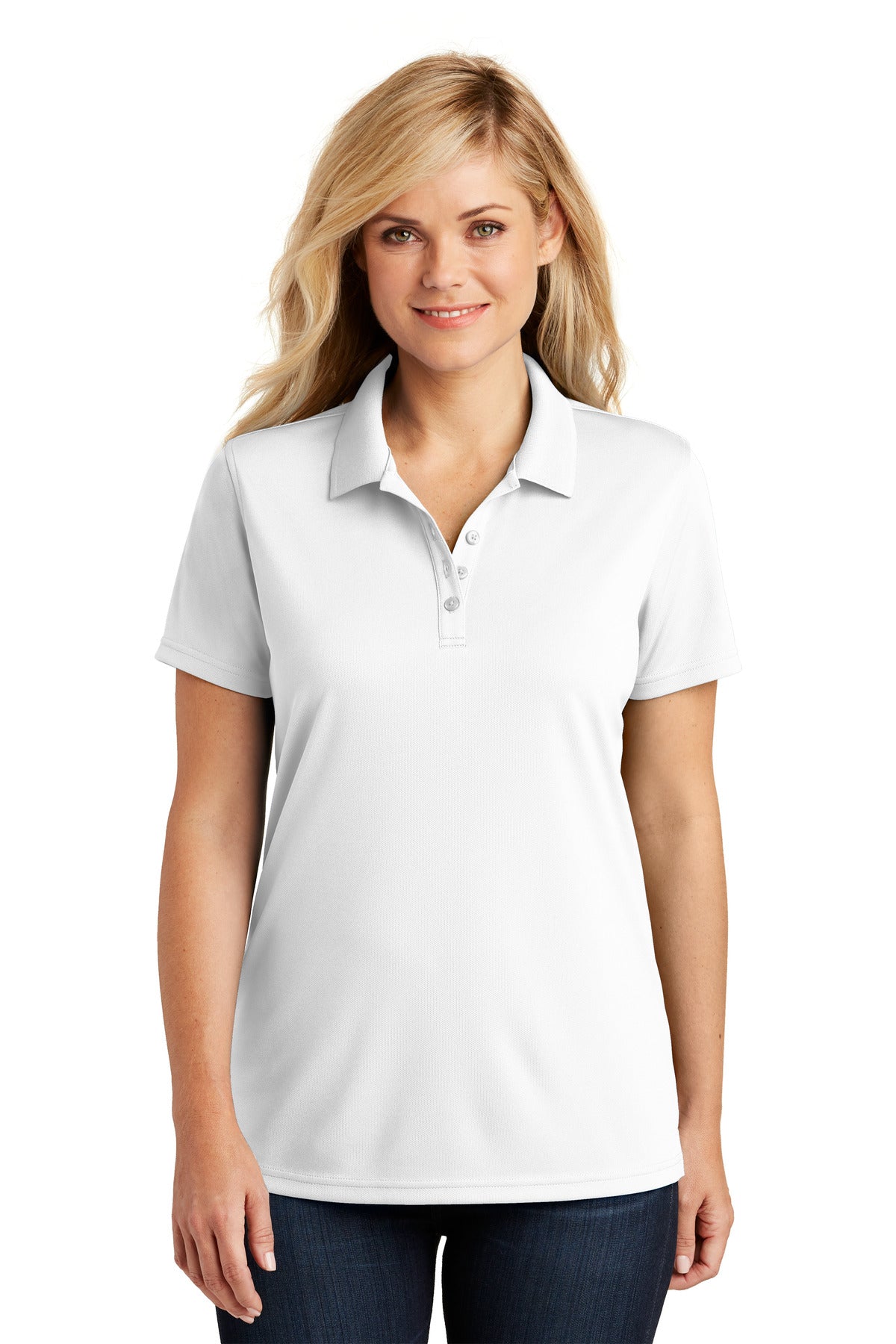 Port Authority Ladies Dry Zone UV Micro-Mesh Polo. (Light Colors) LK110