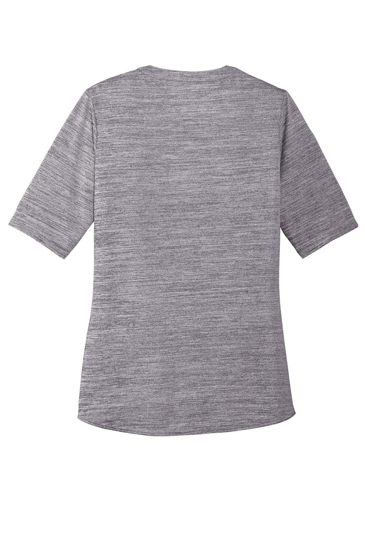 Port Authority Ladies Stretch Heather Open Neck Top LK583 (Embroidery)