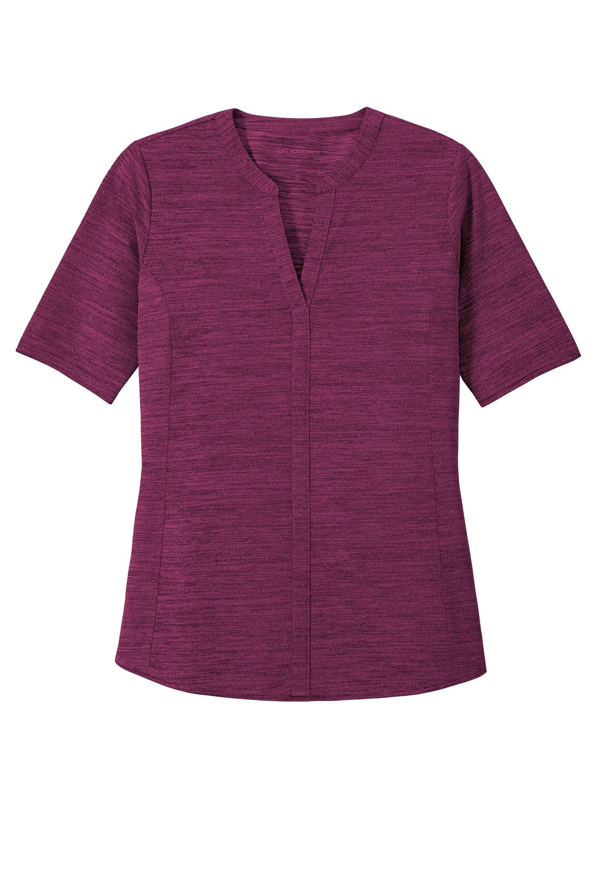 Port Authority Ladies Stretch Heather Open Neck Top LK583 (Embroidery)