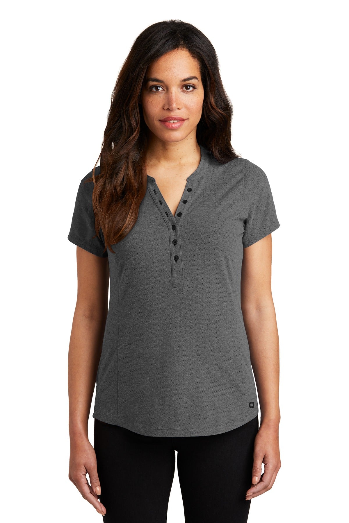 OGIO Ladies Tread Henley. LOG136 (Embroidery)