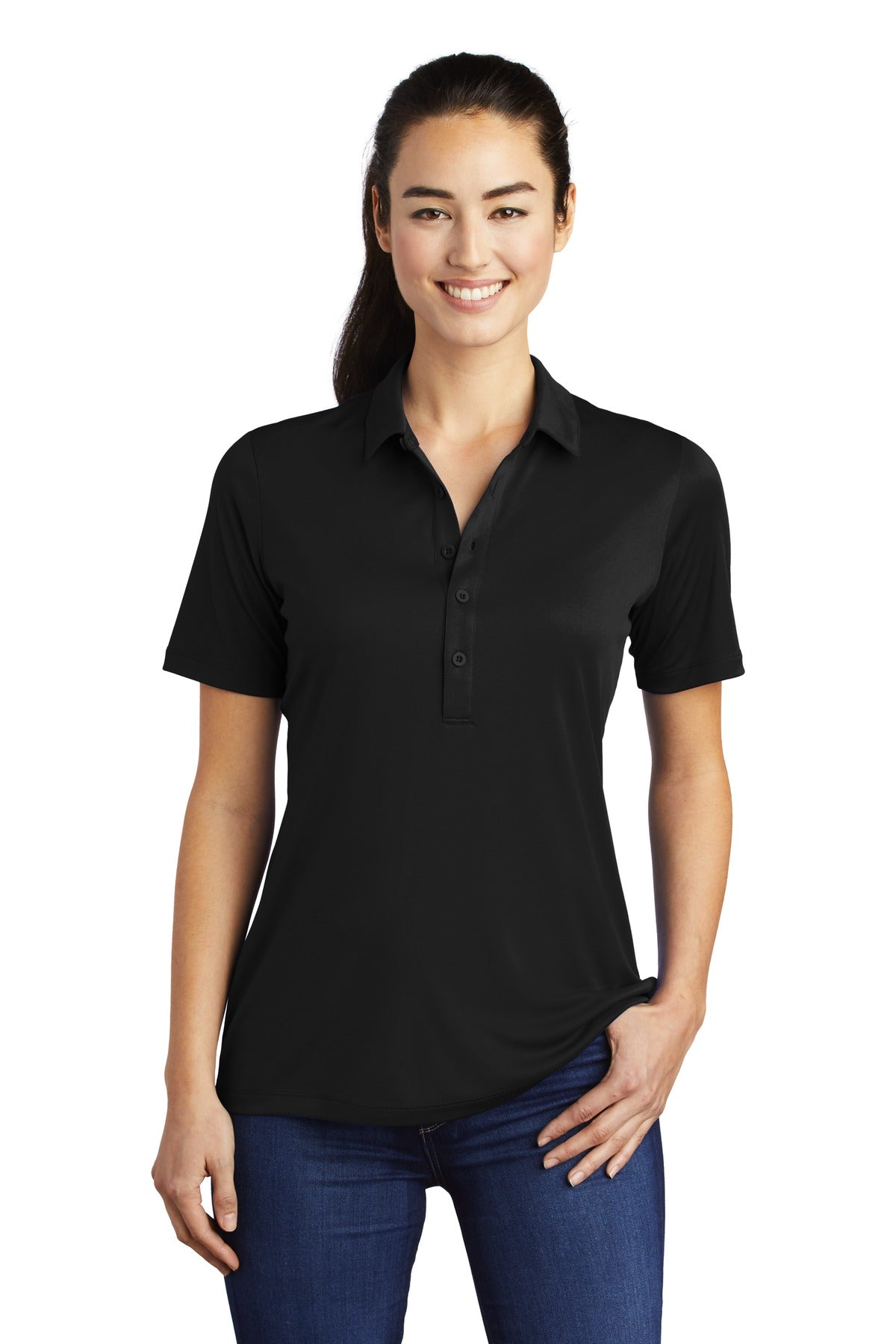 Sport-Tek Ladies Posi-UV Pro Polo. LST520 (Embroidery)