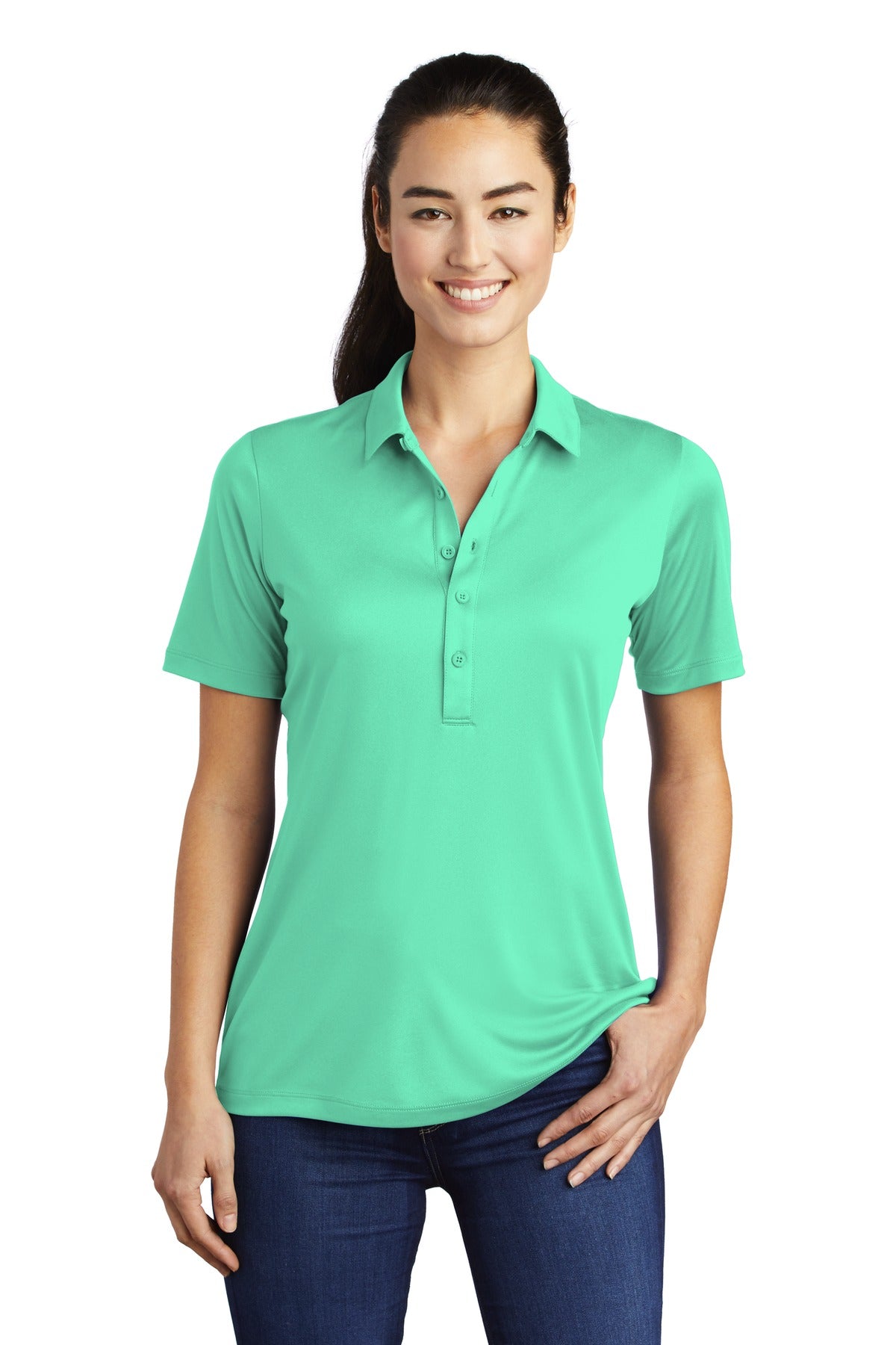 Sport-Tek Ladies Posi-UV Pro Polo. LST520 (Embroidery)