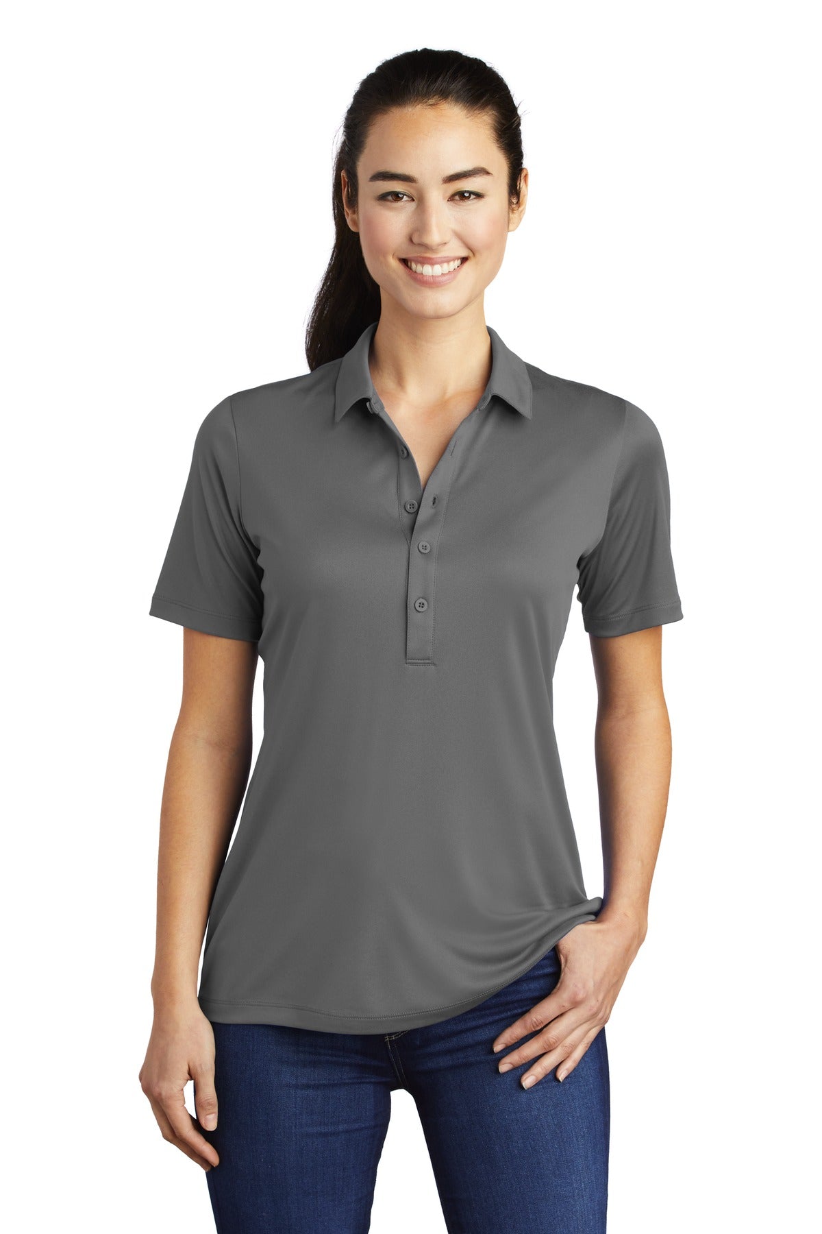 Sport-Tek Ladies Posi-UV Pro Polo. LST520 (Embroidery)