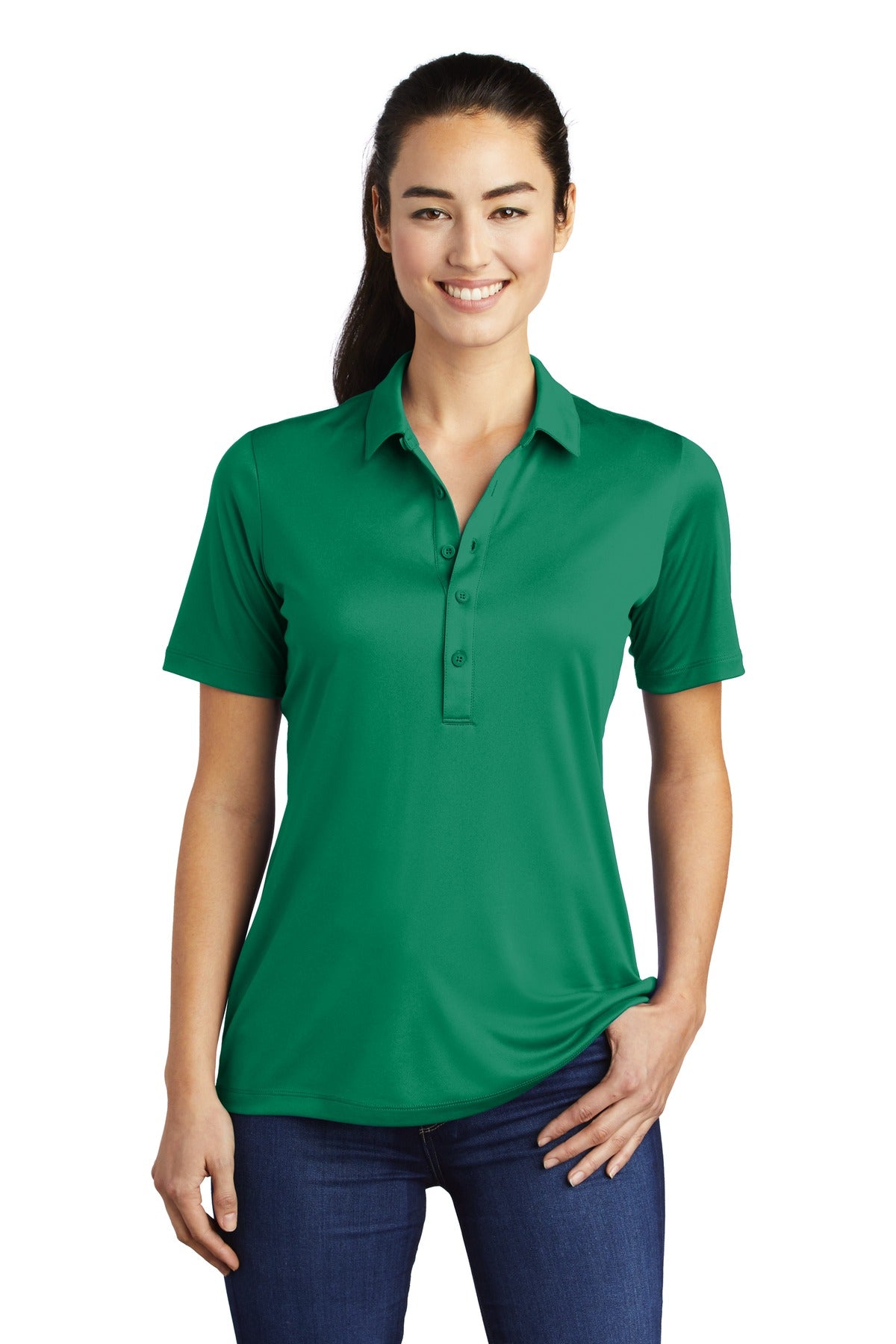 Sport-Tek Ladies Posi-UV Pro Polo. LST520 (Embroidery)