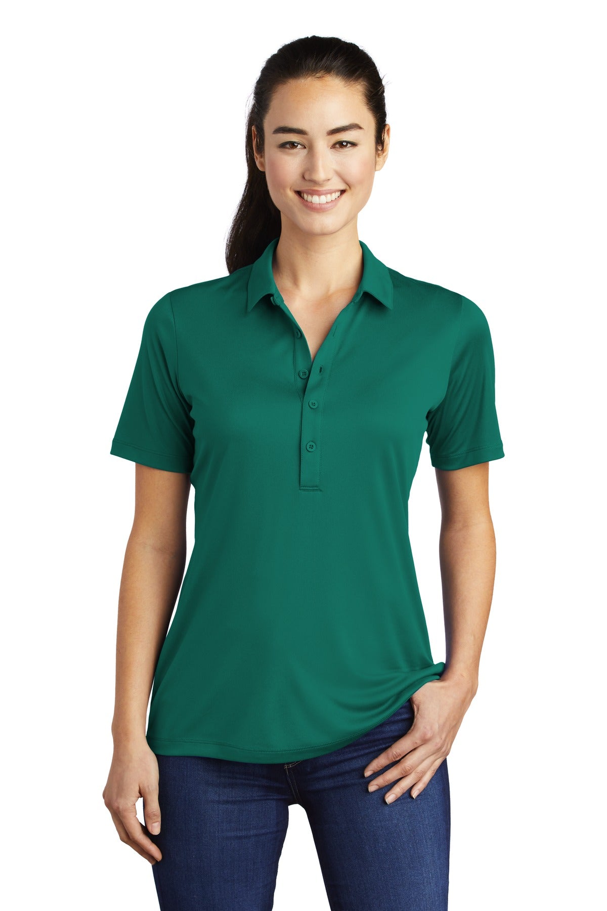 Sport-Tek Ladies Posi-UV Pro Polo. LST520 (Embroidery)