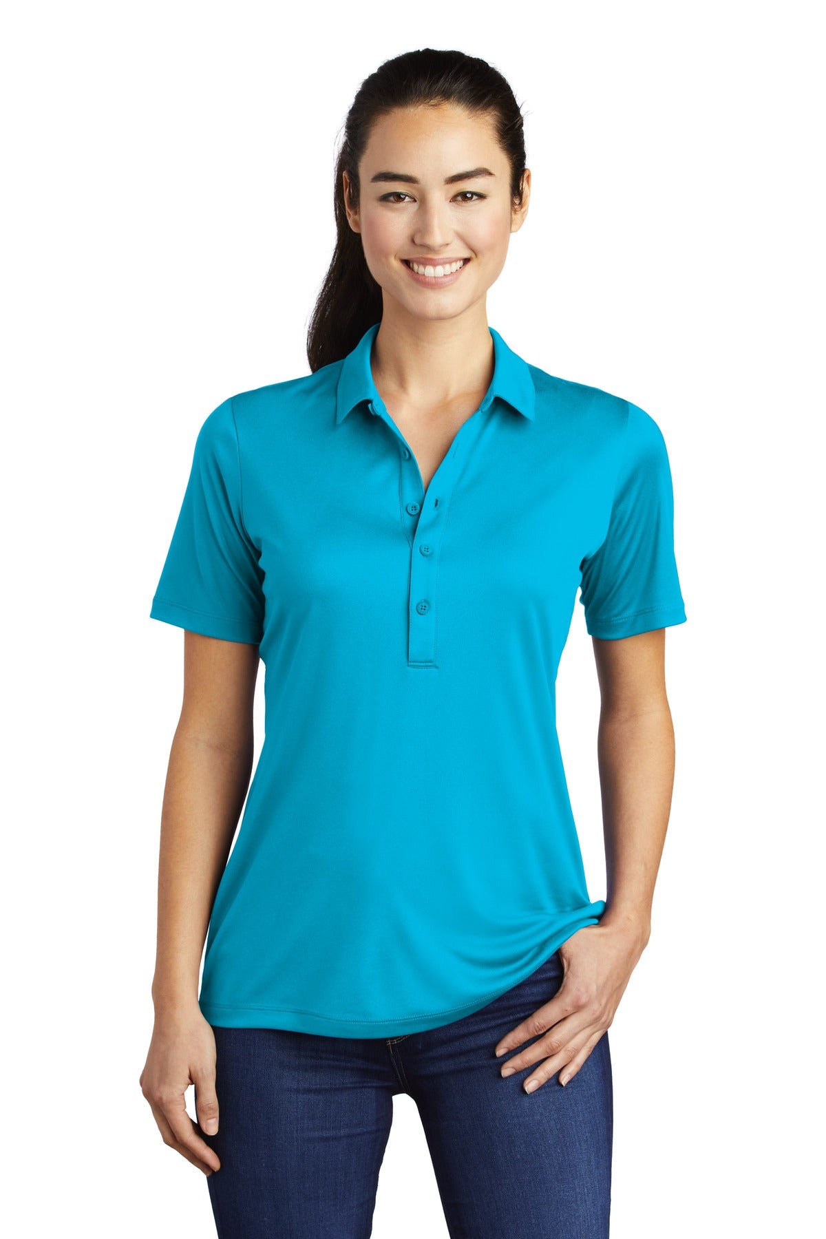 Sport-Tek Ladies Posi-UV Pro Polo. LST520 (Embroidery)