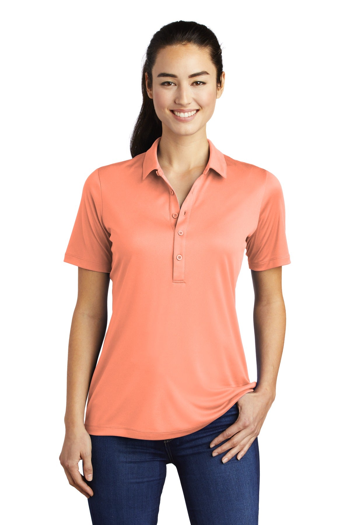 Sport-Tek Ladies Posi-UV Pro Polo. LST520 (Embroidery)