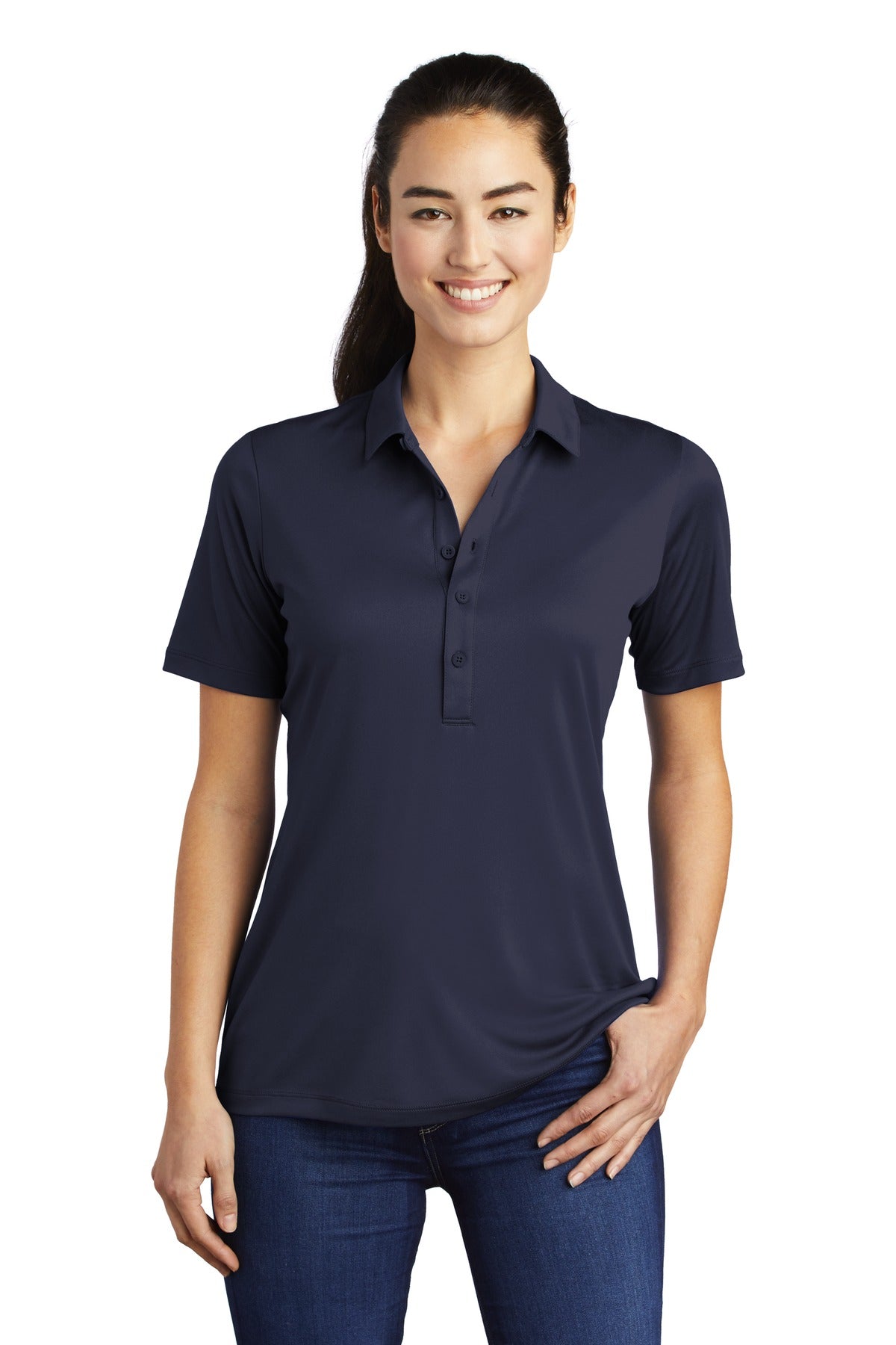 Sport-Tek Ladies Posi-UV Pro Polo. LST520 (Embroidery)