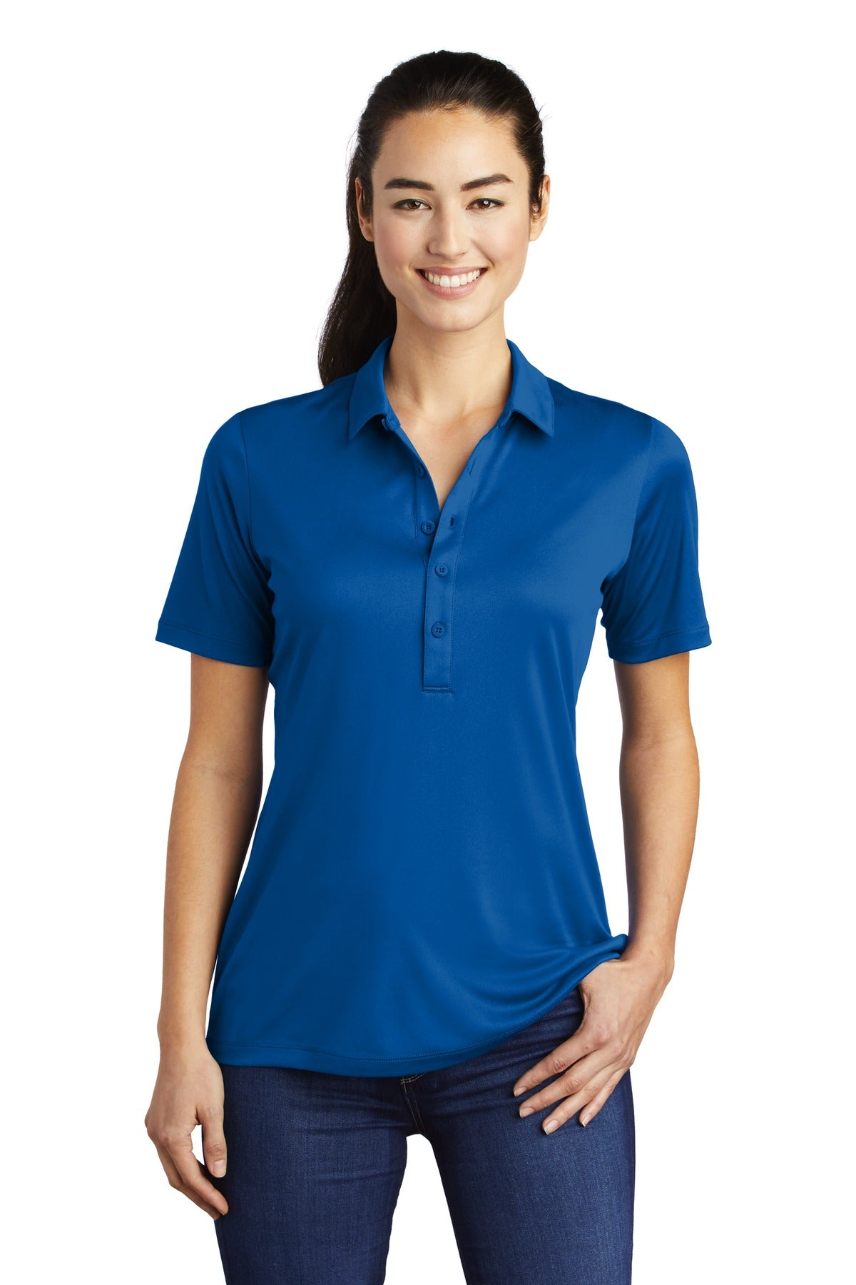 Sport-Tek Ladies Posi-UV Pro Polo. LST520 (Embroidery)