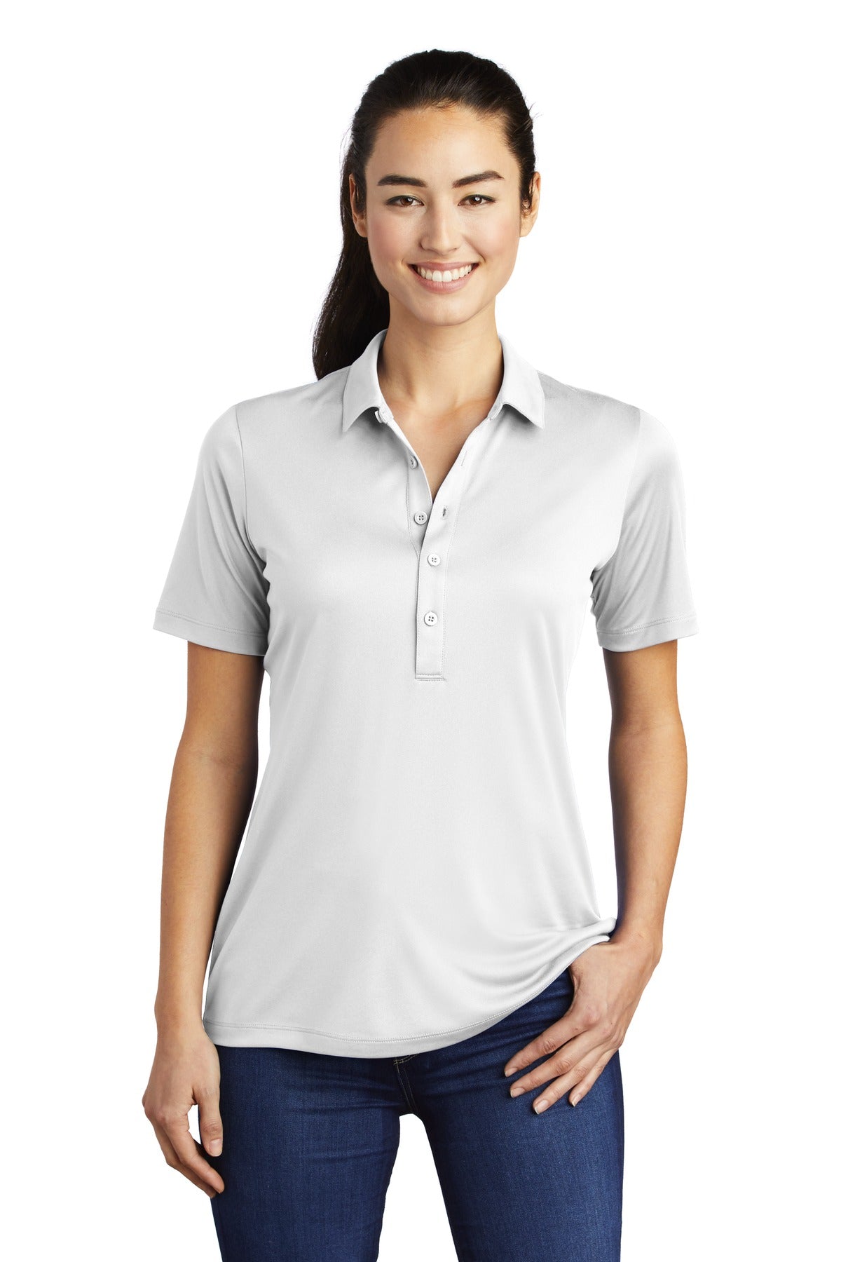 Sport-Tek Ladies Posi-UV Pro Polo. LST520 (Embroidery)