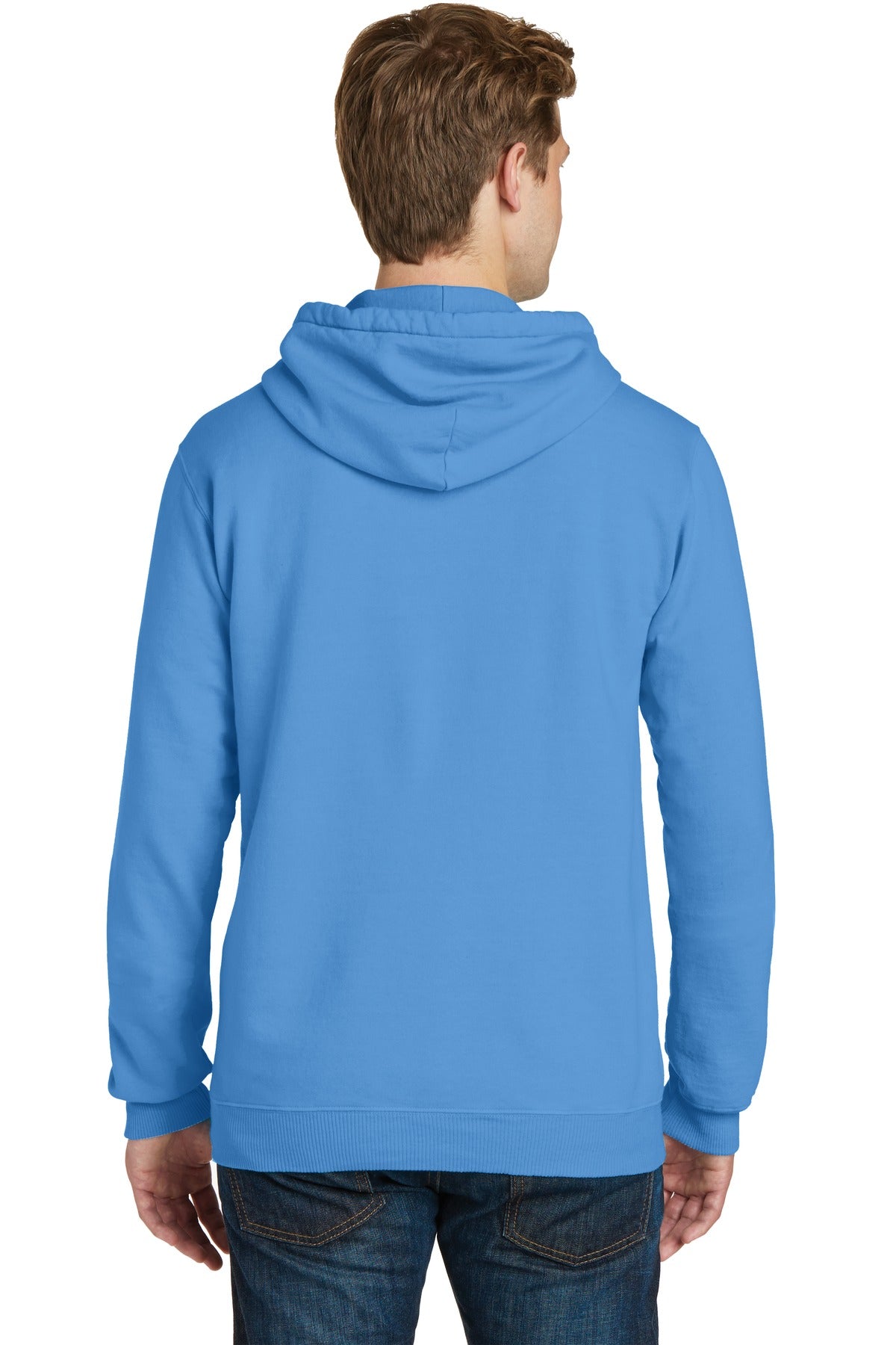 Port & Company Beach Wash Garment-Dyed Pullover Hooded Sweatshirt. PC098H (Embroidery)