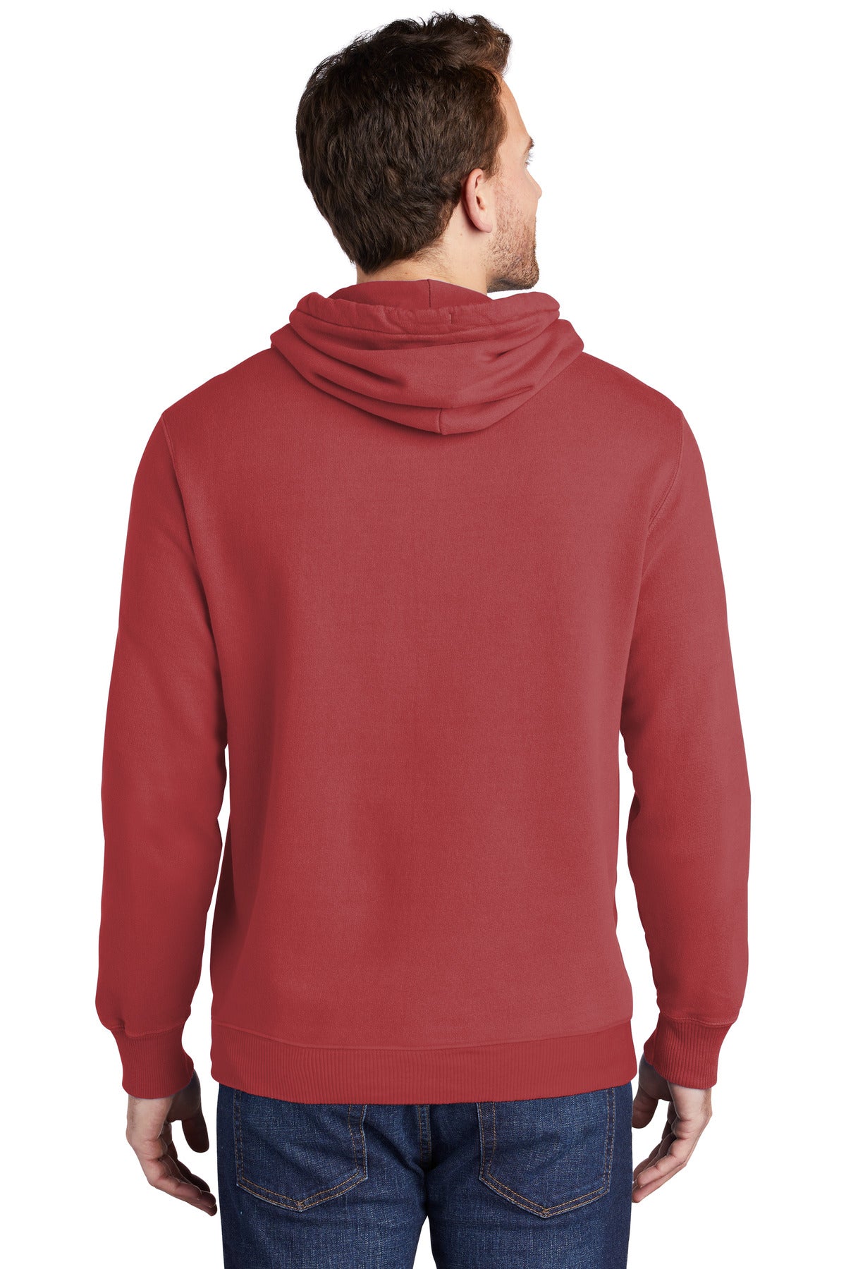 Port & Company Beach Wash Garment-Dyed Pullover Hooded Sweatshirt. PC098H (Embroidery)