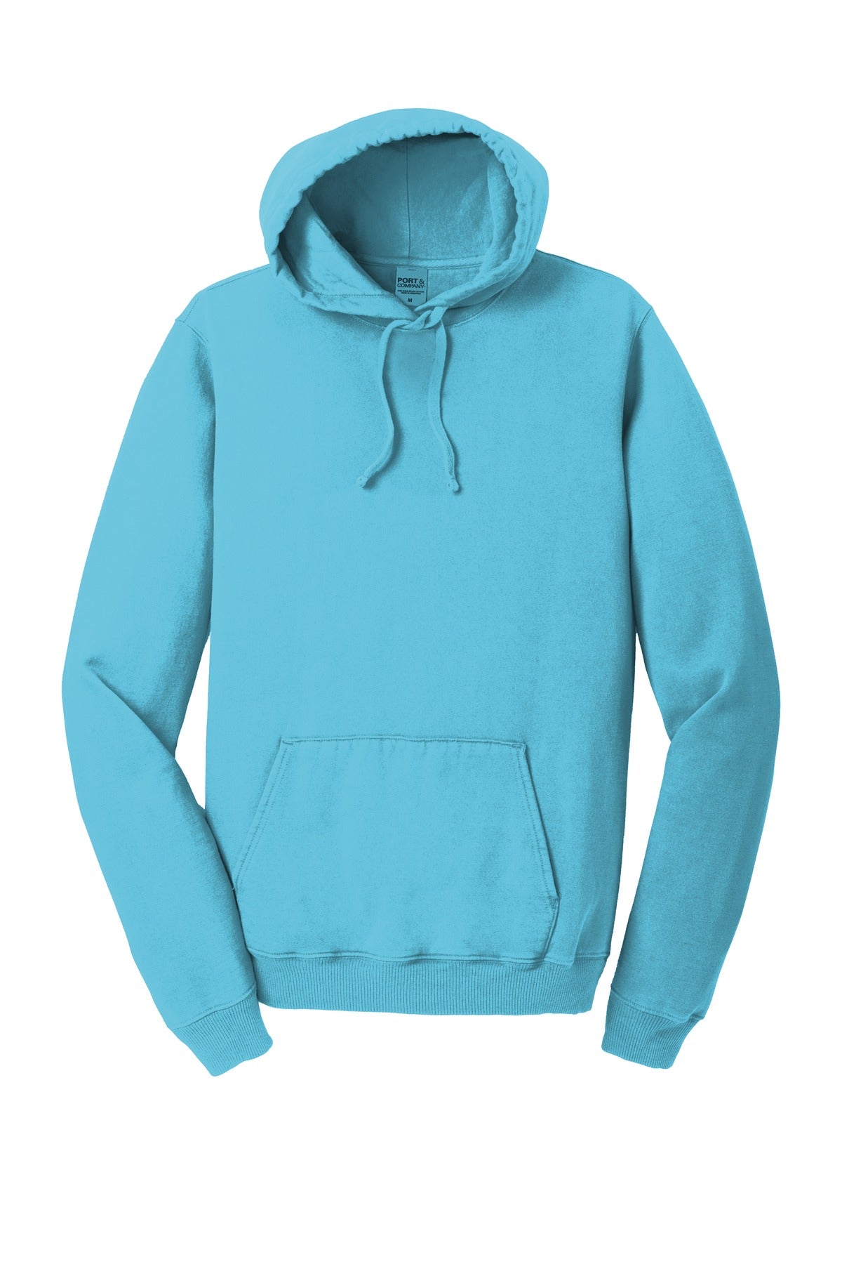 Port & Company Beach Wash Garment-Dyed Pullover Hooded Sweatshirt. PC098H (Embroidery)