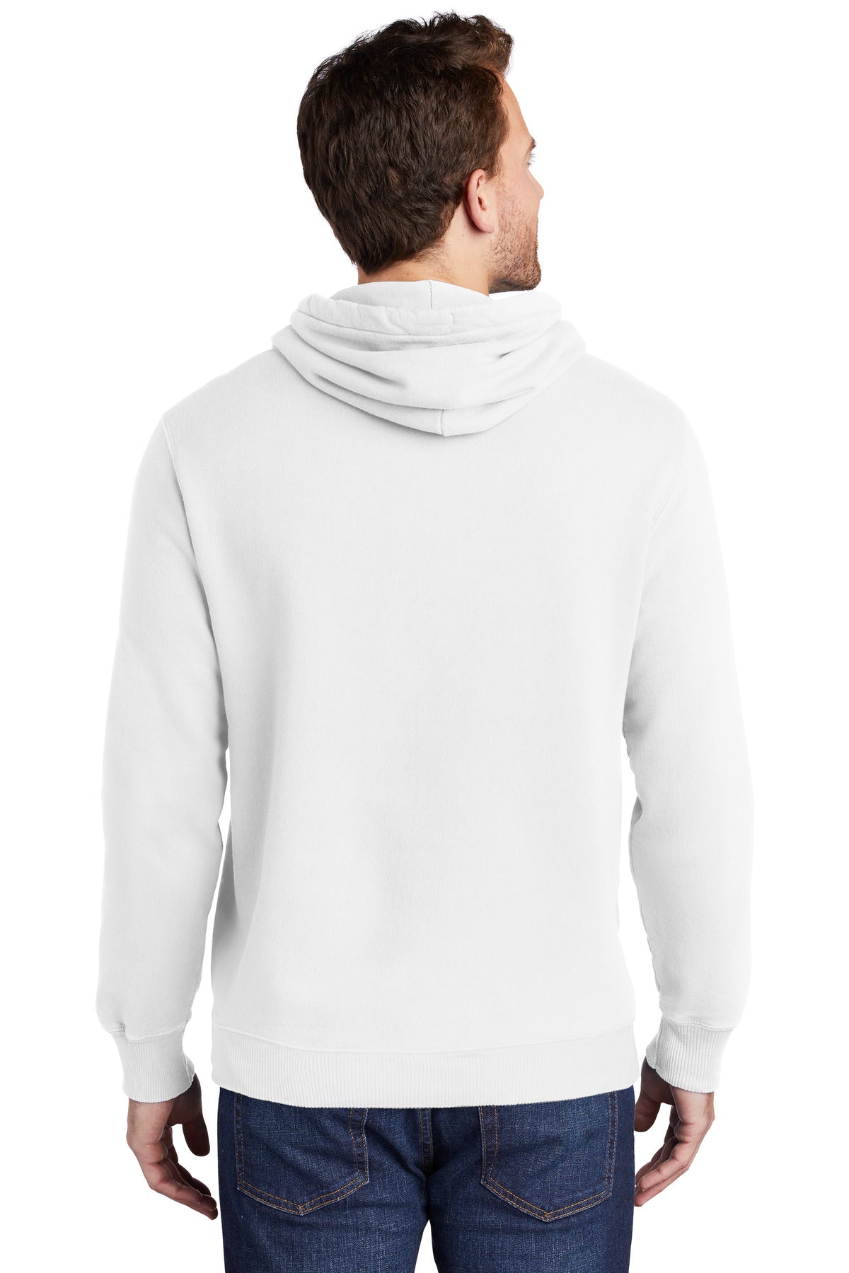 Port & Company Beach Wash Garment-Dyed Pullover Hooded Sweatshirt. PC098H (Embroidery)