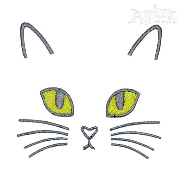 Cat Face [Embroidery Design]