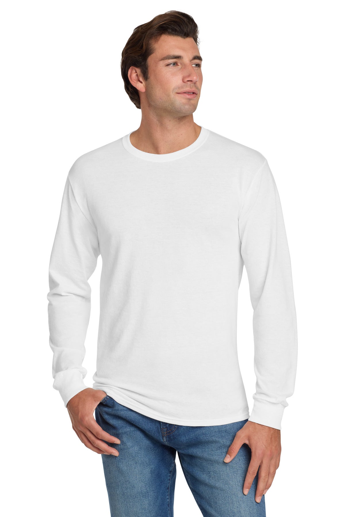 Jerzees - Dri-Power 50/50 Cotton/Poly Long Sleeve T-Shirt.  29LS