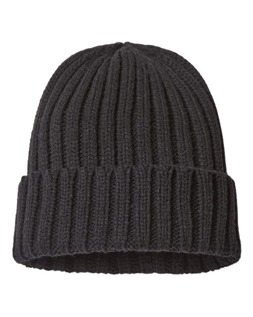 Sustainable Cable Knit Cuffed Beanie