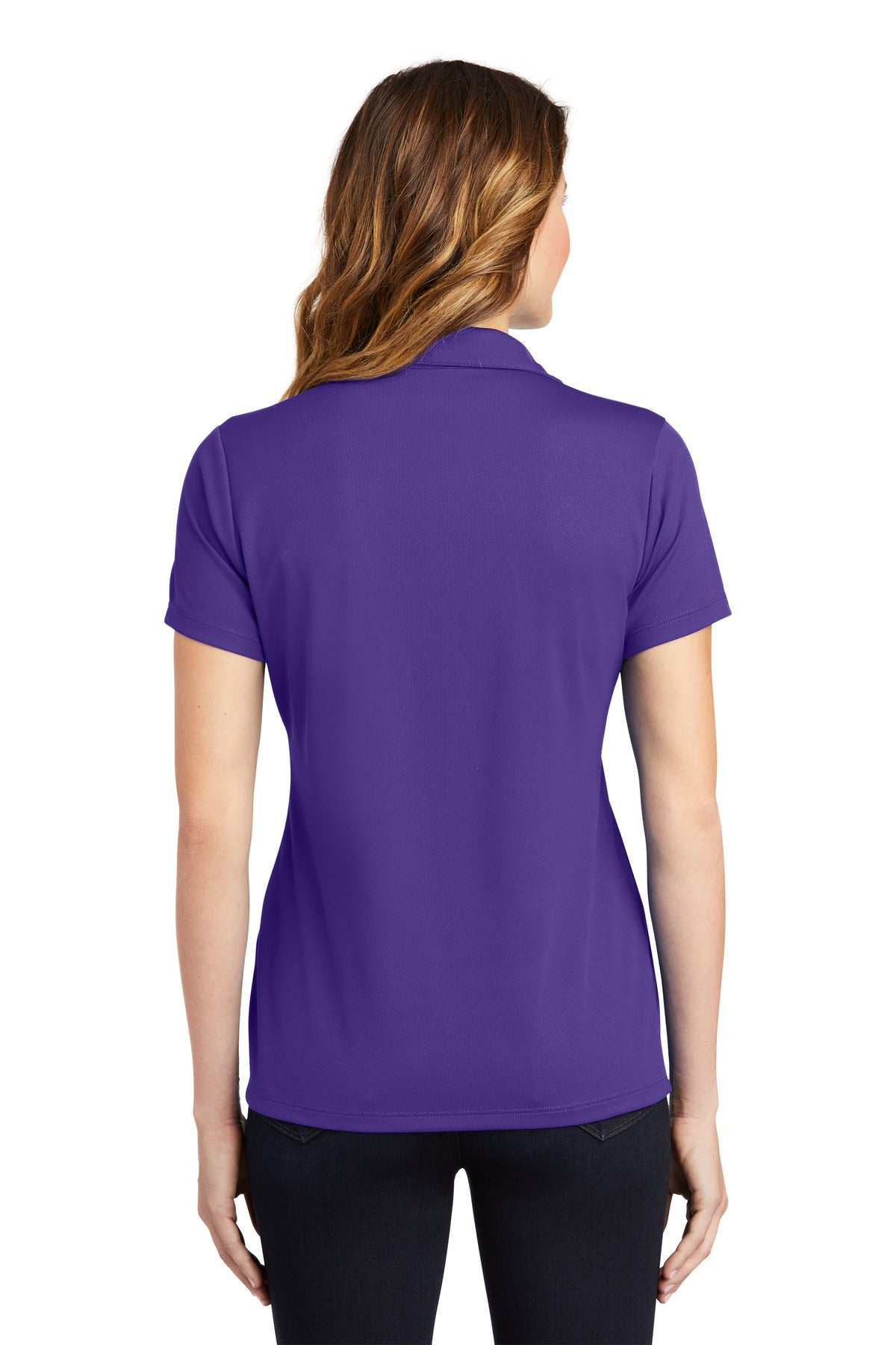 Sport-Tek Ladies PosiCharge RacerMesh Polo. (Dark Colors) LST640 (Embroidery)