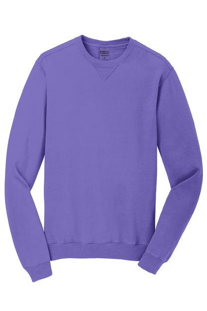 Port & Co Beach Wash Garment-Dyed Crewneck Sweatshirt PC098